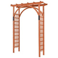 Brown Cedar Outdoor Arbor S2925