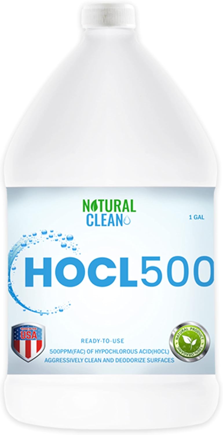 Hypochlorous Acid Hospital-Grade Cleaner, 500 PPM, 1-Gallon, Pack of 2 V7438