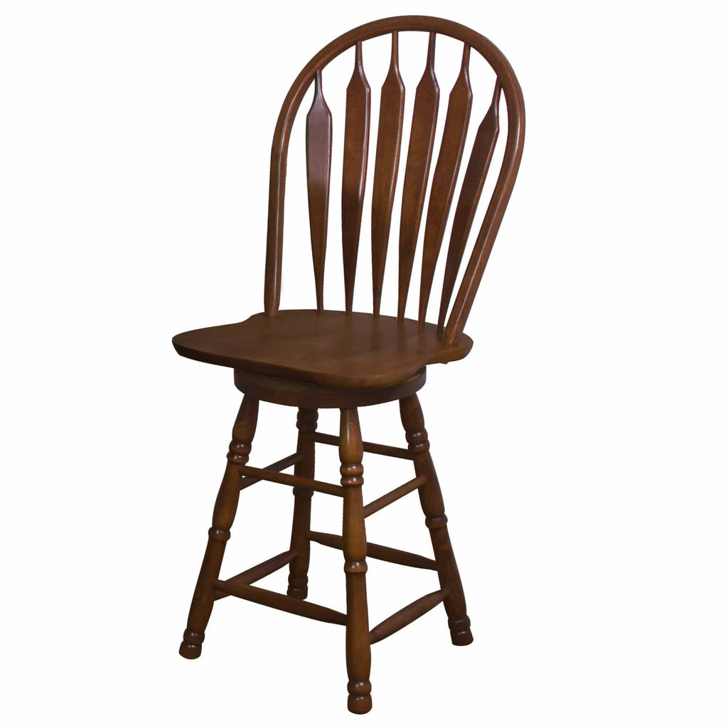 Nutmeg Brown Swivel Barstool K82785