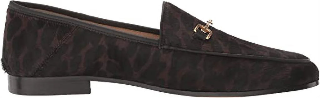 Brown Leopard Multi Almond Toe Stacked Heel Wide Loafers K307065