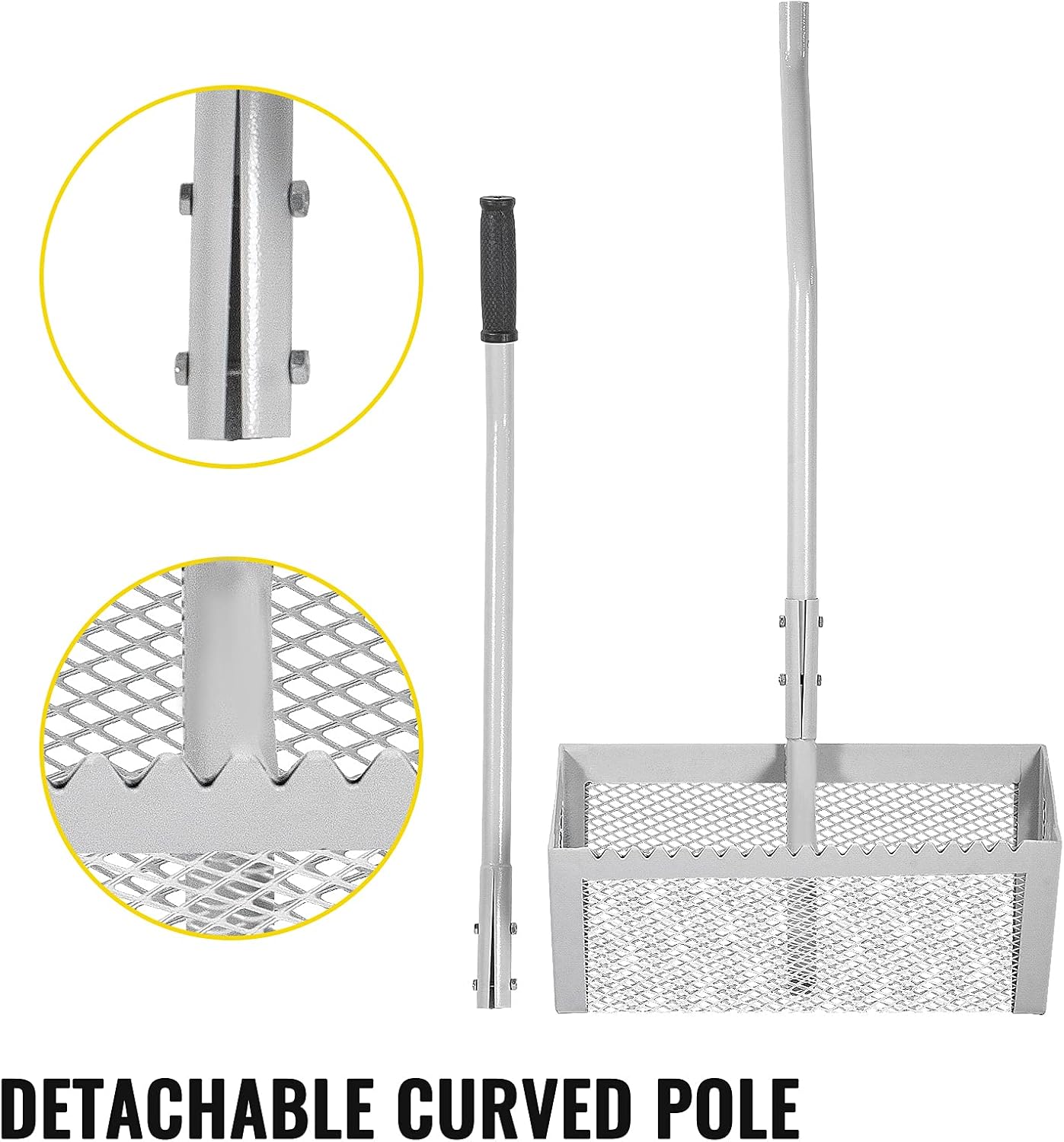 Iron Lake Weed Rake with Detachable Pole and Net V400055
