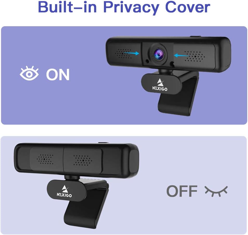 2K QHD Webcam with Privacy Cover, 1440P USB Streaming Web Camera T674