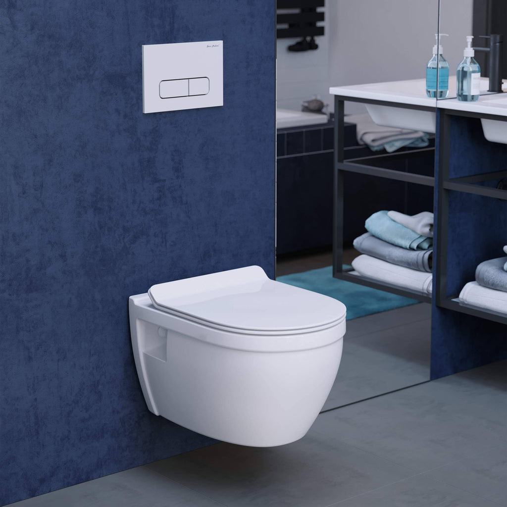 Glossy White Wall Hung Toilet T190