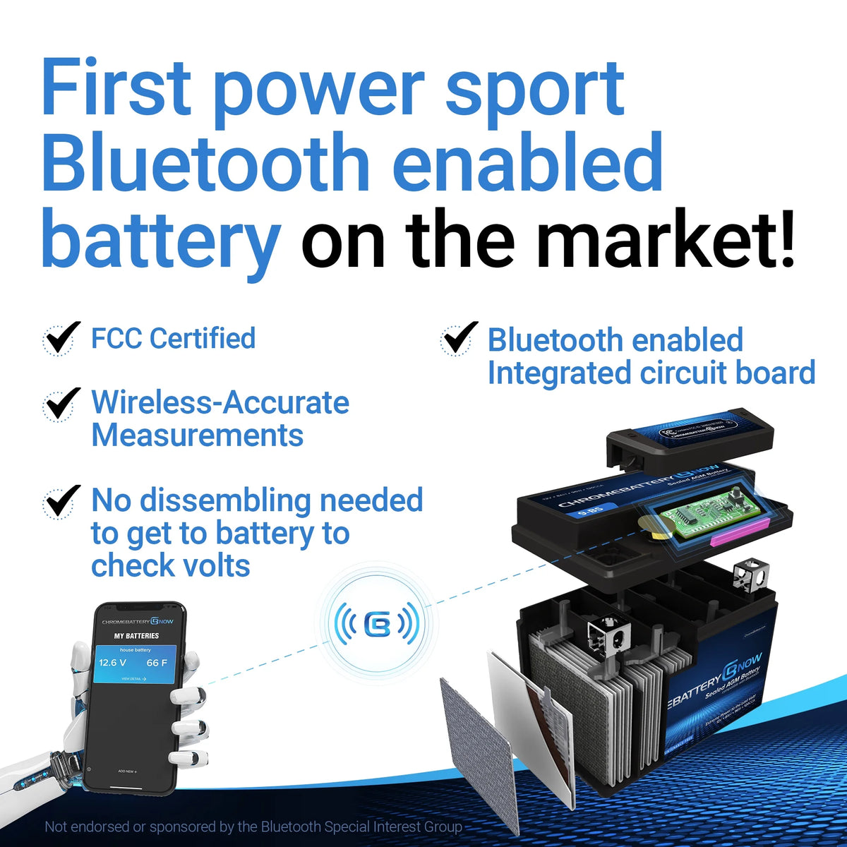 AGM Battery for Snowmobile N952831