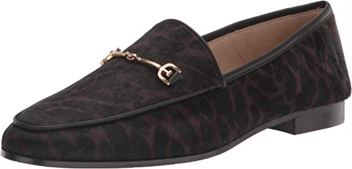 Brown Leopard Multi Almond Toe Stacked Heel Wide Loafers K307065
