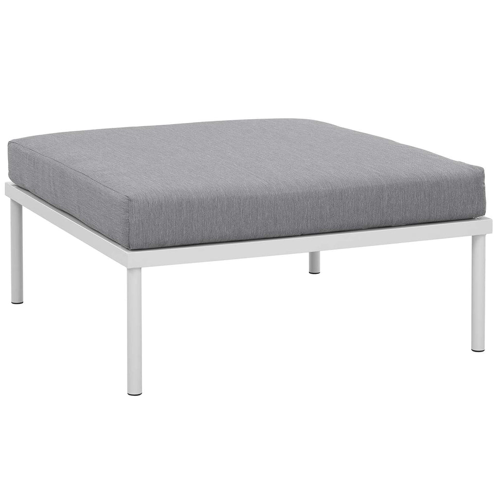 White Gray 3 Piece Aluminum Patio Sectional Sofa Set R463