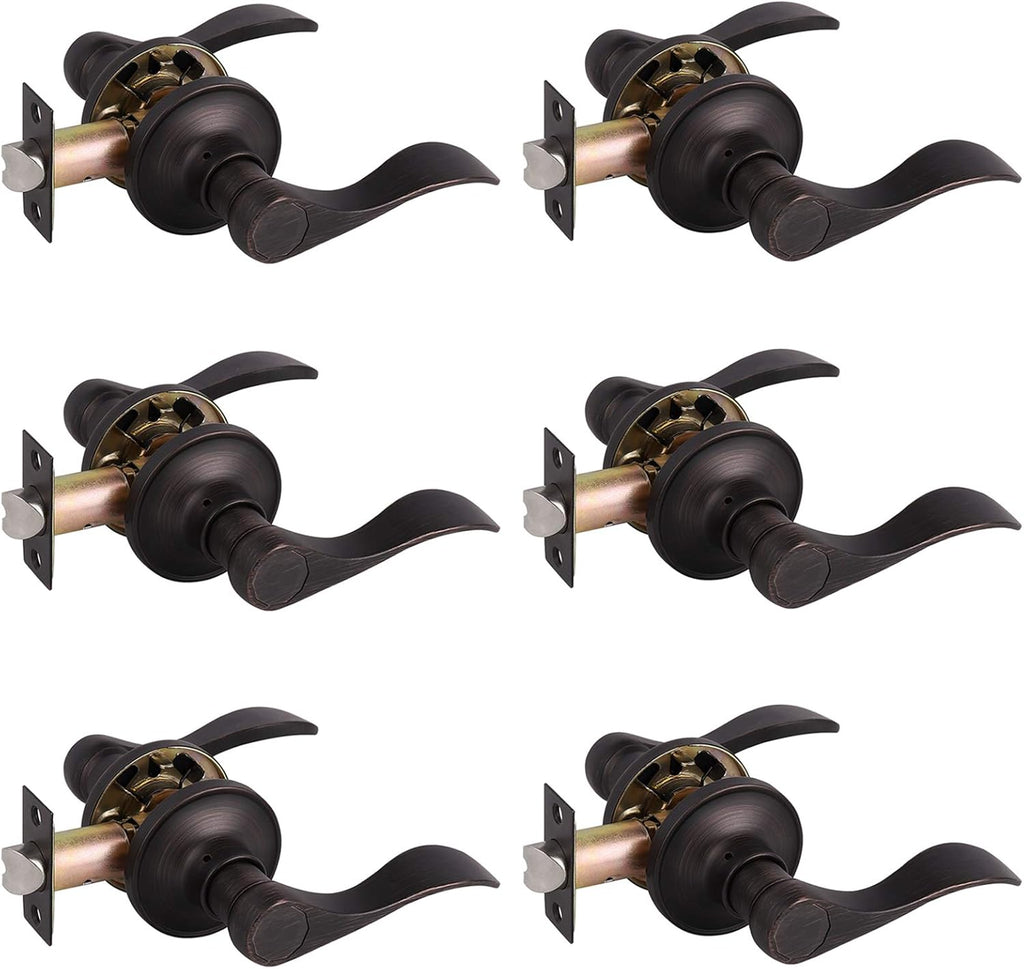 3 Pack Satin Nickel Passage Door Levers G833621