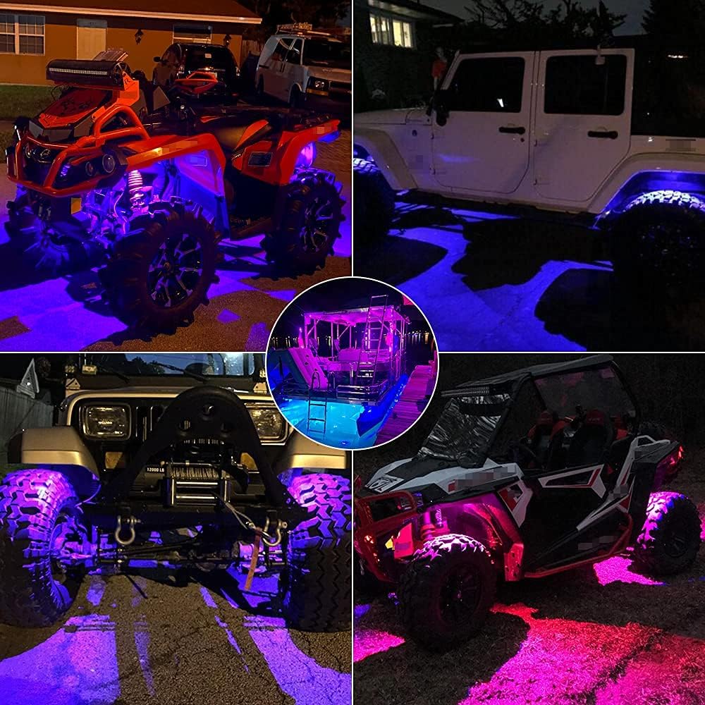 8 Pods RGBW LED Rock Lights for Trucks SUV Car ATV UTV K83514