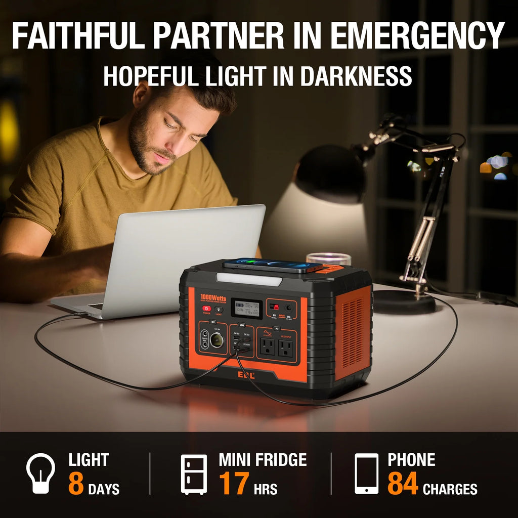 1000W Portable Solar Power Station V864710