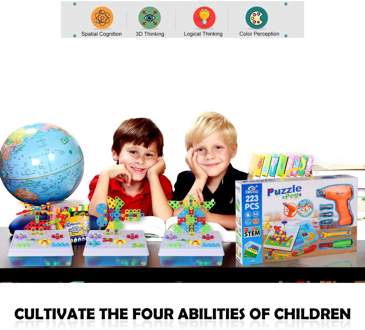 223 Pieces STEM Building Block Toys K445969