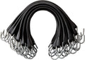 15" Rubber Bungee Cords with Hooks, Pack of 25 Q73145