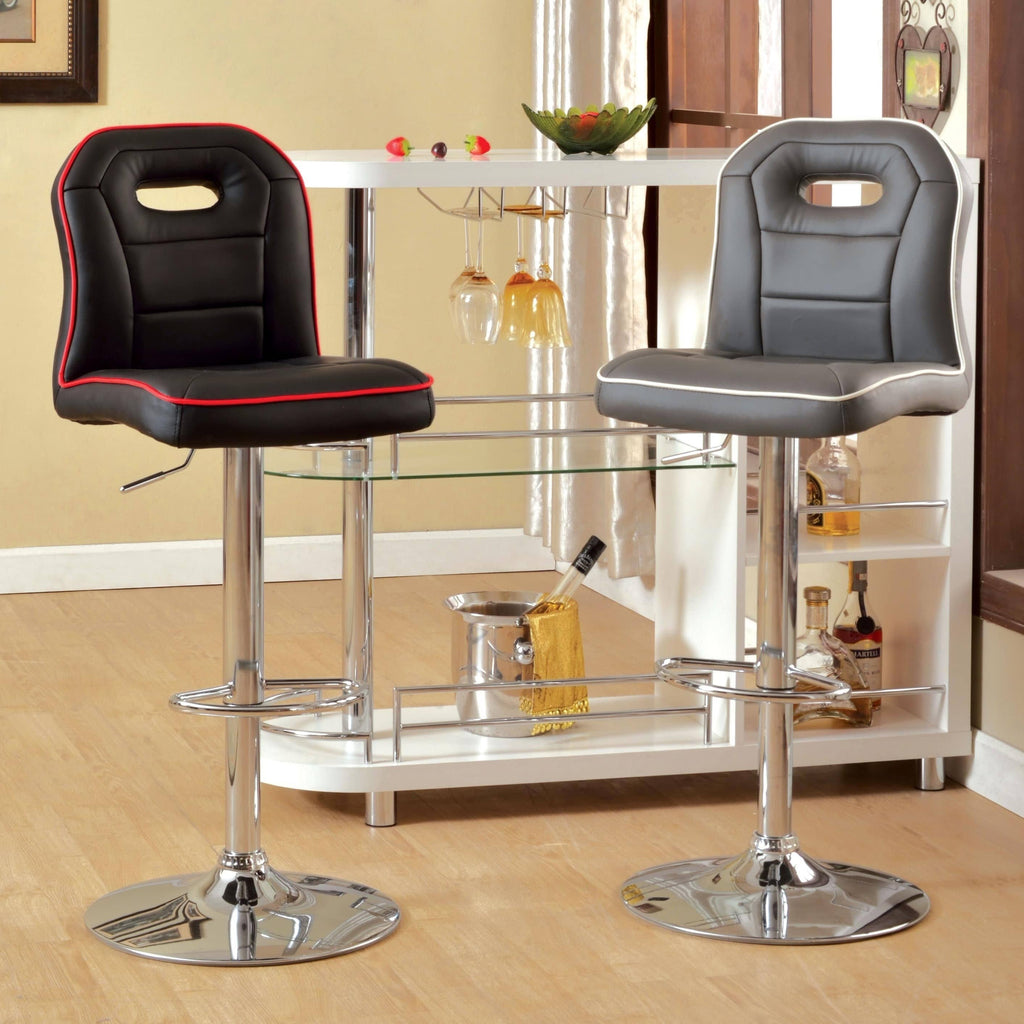Grey Adjustable Swivel Bar Stool K183