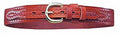 Tan Basketweave Belt with Brass Buckle I62247