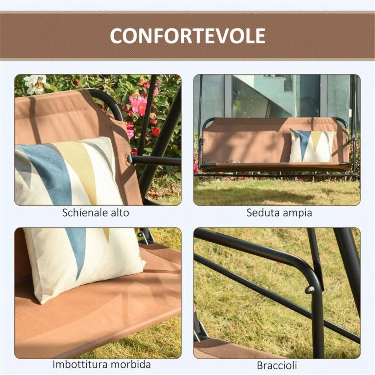 3-Person Porch Swing E21220