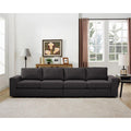 Dark Gray Linen 4 Seater Sofa R5813