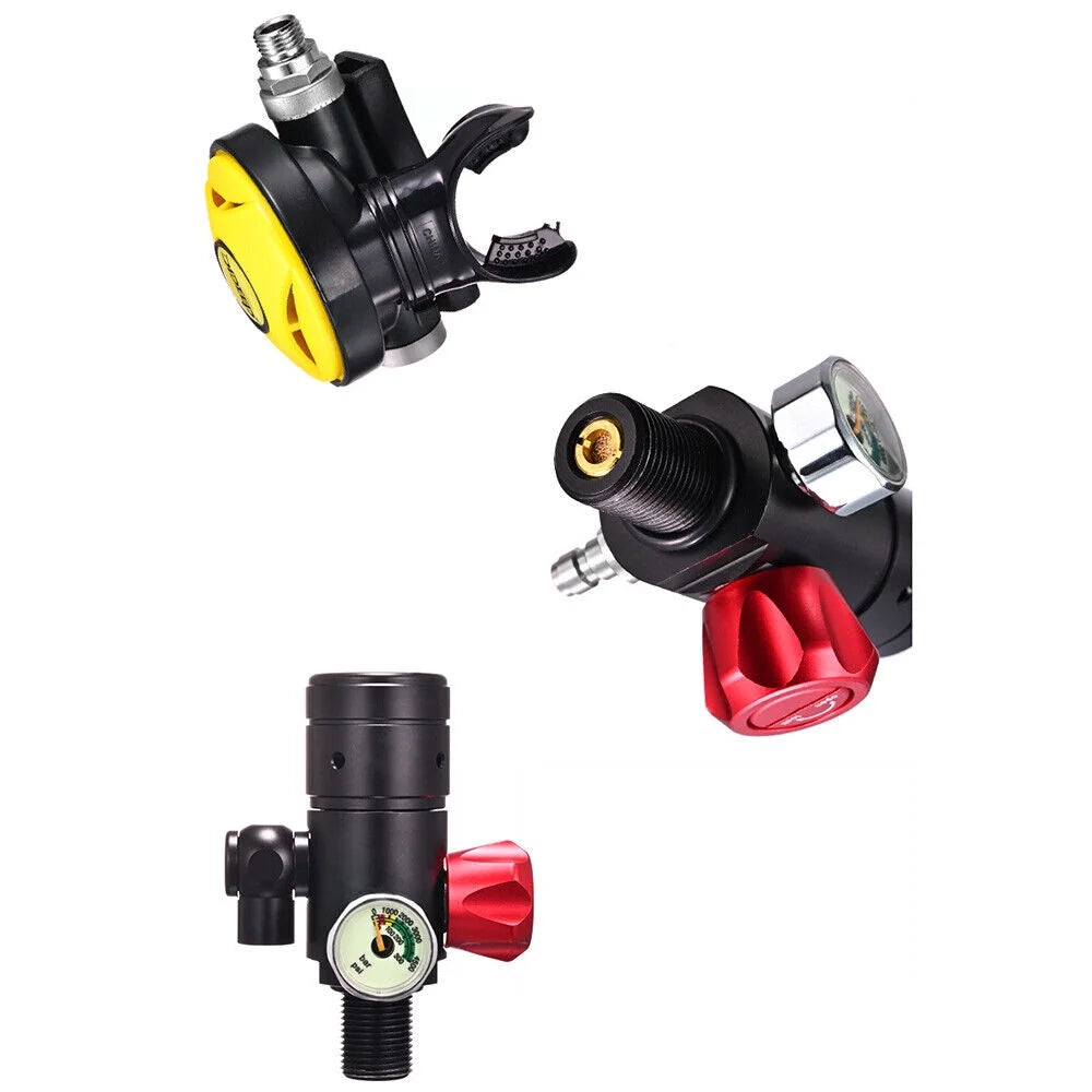 Mini Scuba Diving Air Tank Kits 1.0L Oxygen Tank Pump Equipment Y6016