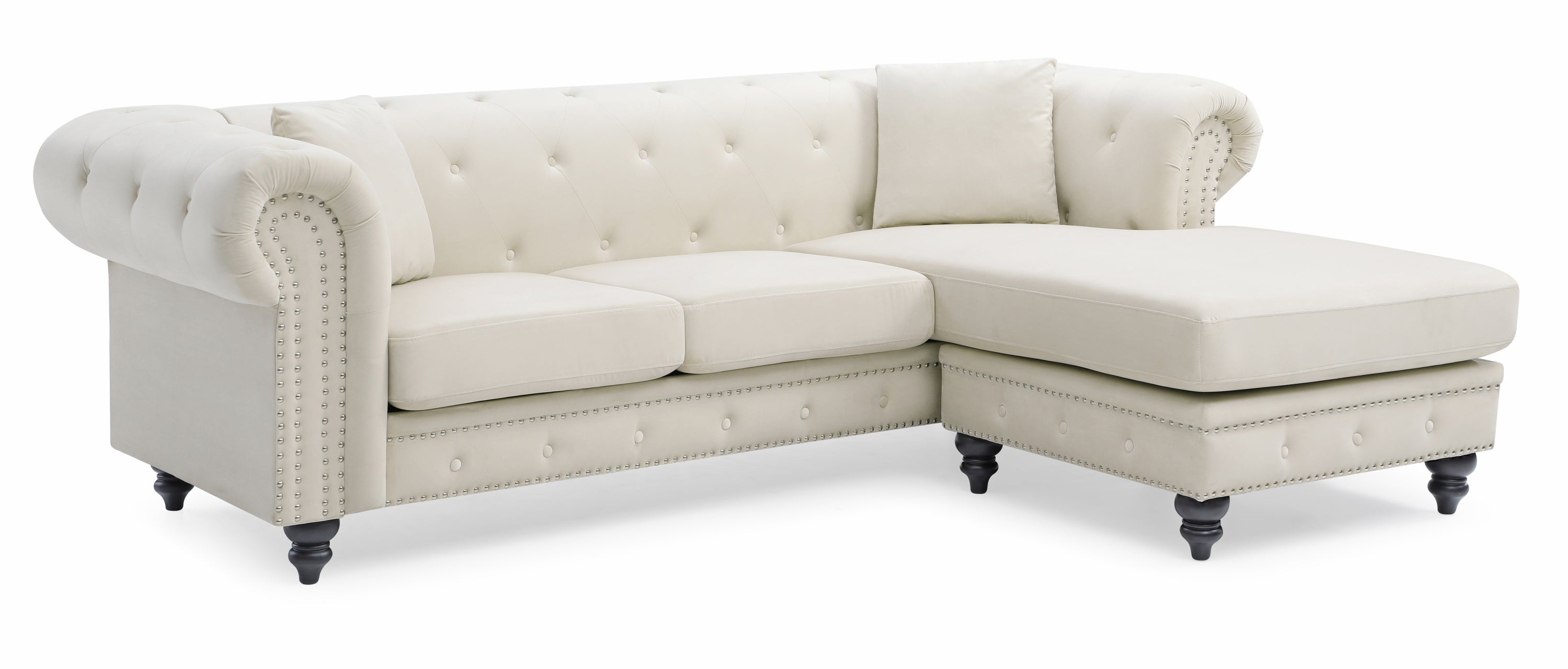 Ivory Sofa Chaise I465569