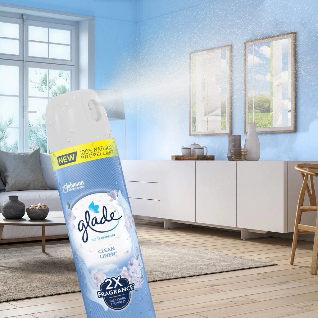 8.3 Oz Clean Linen Room Air Freshener Spray, Pack of 16 F650127