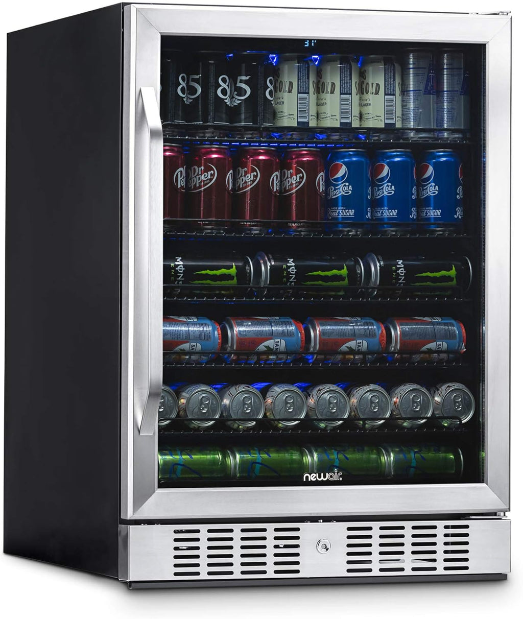 Stainless Steel Beverage Refrigerator with 177 Can Capacity N60213