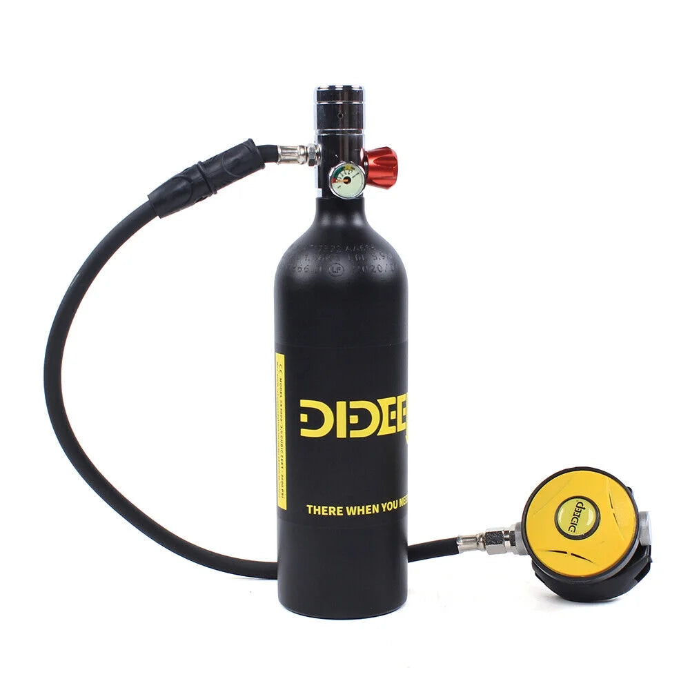 Mini Scuba Diving Air Tank Kits 1.0L Oxygen Tank Pump Equipment Y6016