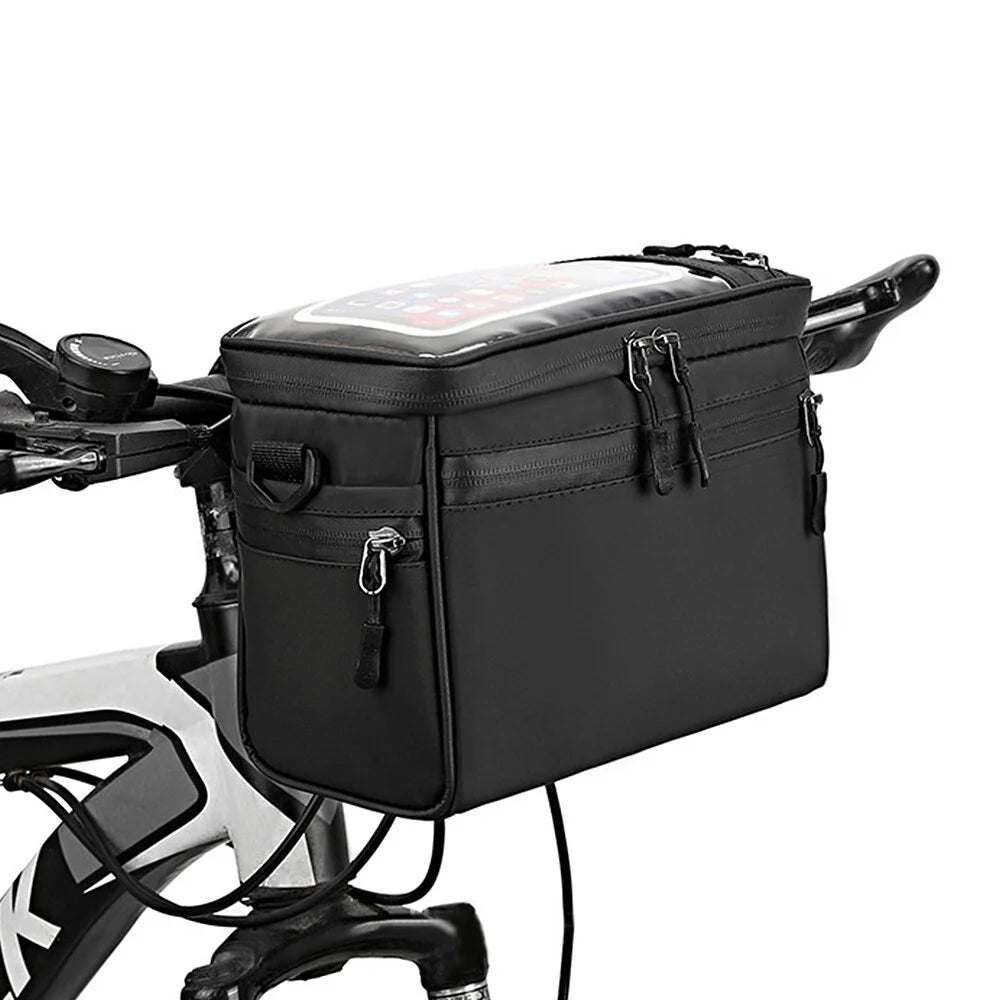 Bicycle Handlebar Bag Front Tube Bag Pannier Shoulder Bag Carrier Pouch V9211