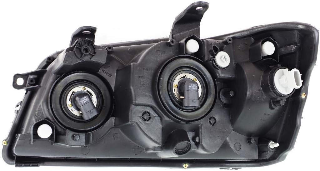 Passenger Side Headlight for 2001-2003 Toyota Highlander, Pack of 2 A465097
