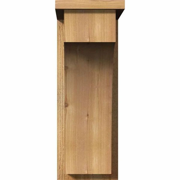 Rough Sawn Corbel with Backplate, Western Red Cedar Q722014
