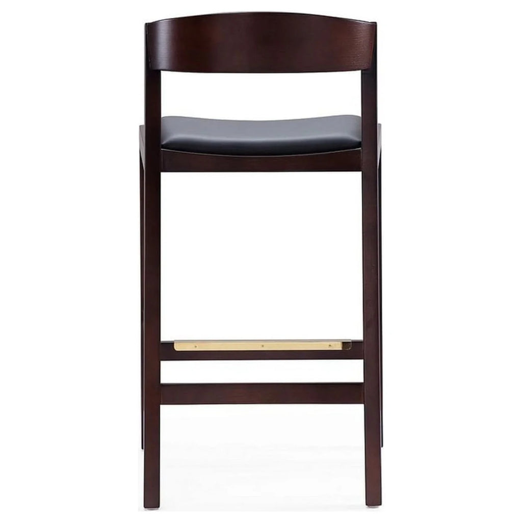 Black Faux Leather Counter Stool Q3925
