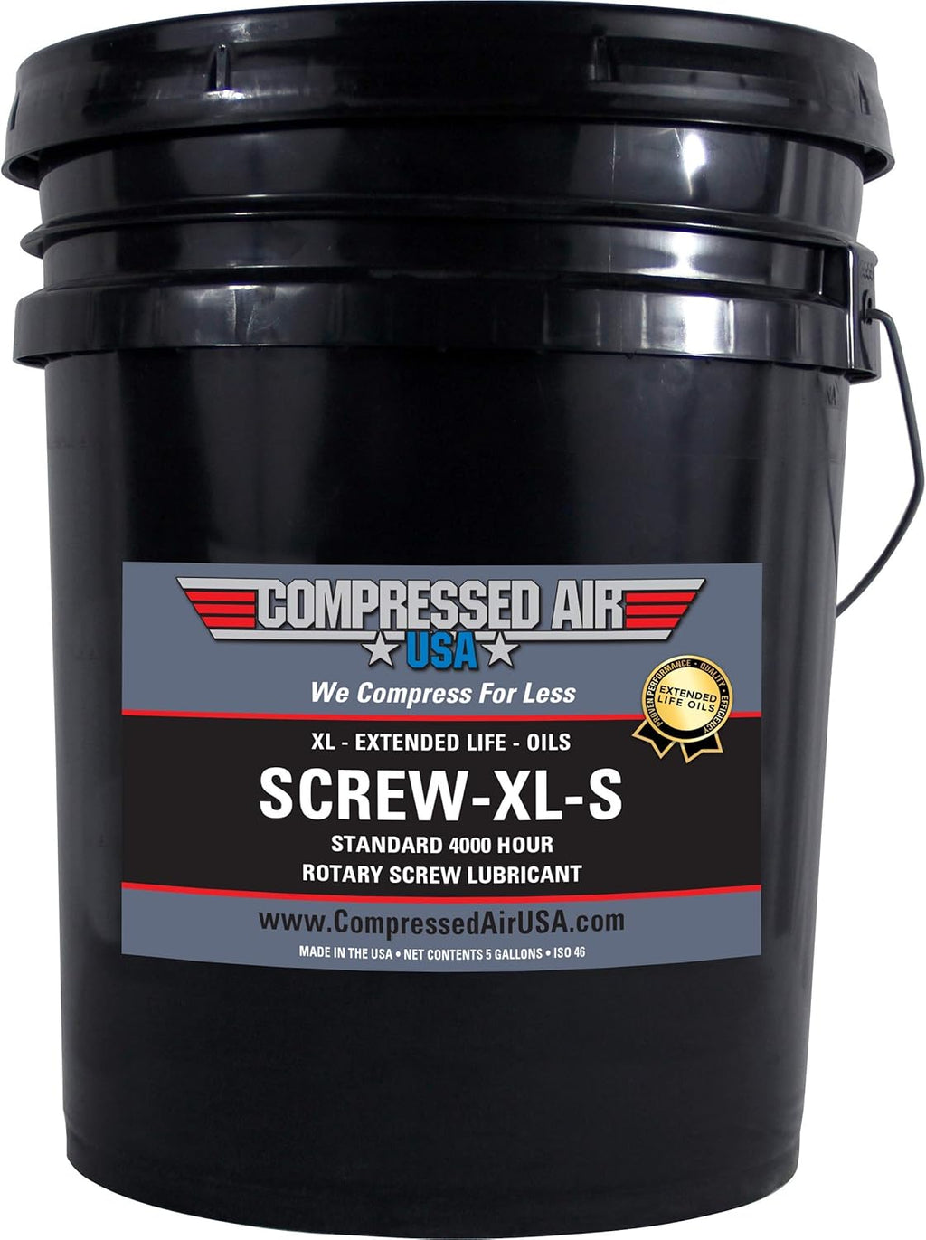 4000 Hour Rotary Screw Air Compressor Lubricating Oil (1 Gallon) Pack of 2 K77493