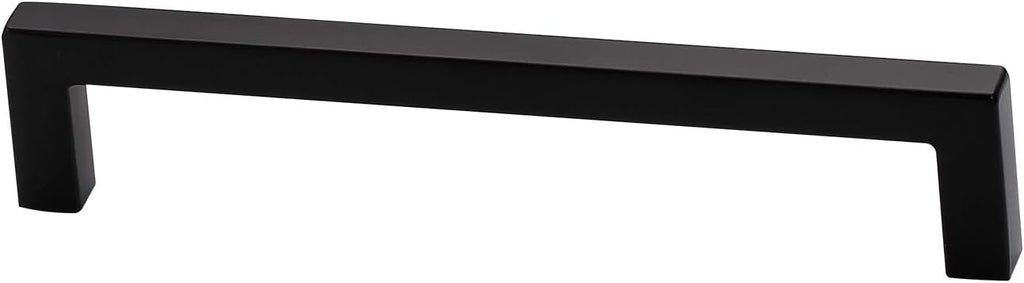 Flat Black 5 Inch Cabinet Drawer Handle Pulls 10 Pack S61700