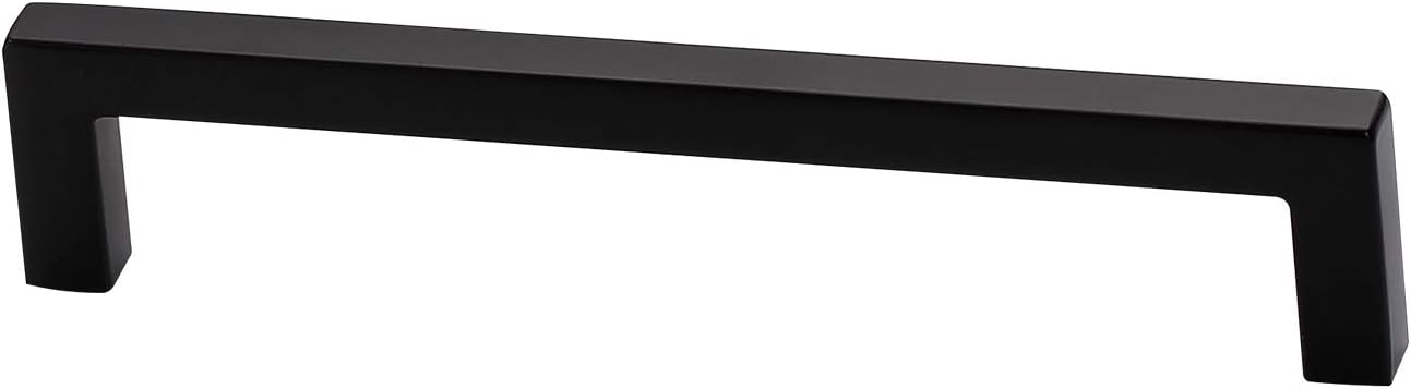 Flat Black 5 Inch Cabinet Drawer Handle Pulls 10 Pack S61700