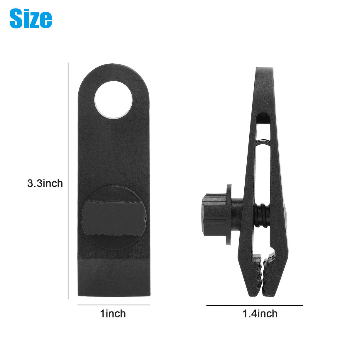 Reusable Heavy Duty Tent Clips for Tarp Awning Clamp Holder S9027