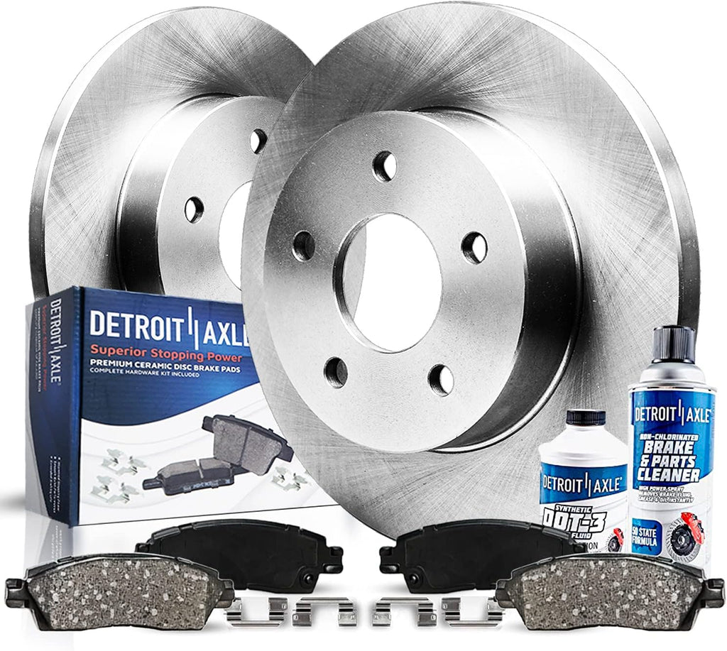 Rear Disc Rotors + Brake Pads 6pc Set V170