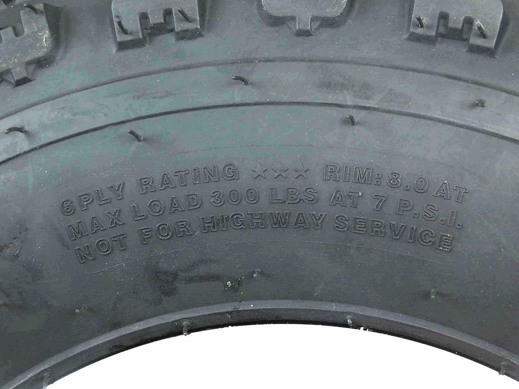 21X7-10 20X10-9 6 Ply Dual Compound ATV Tires Pack of 2 A508574
