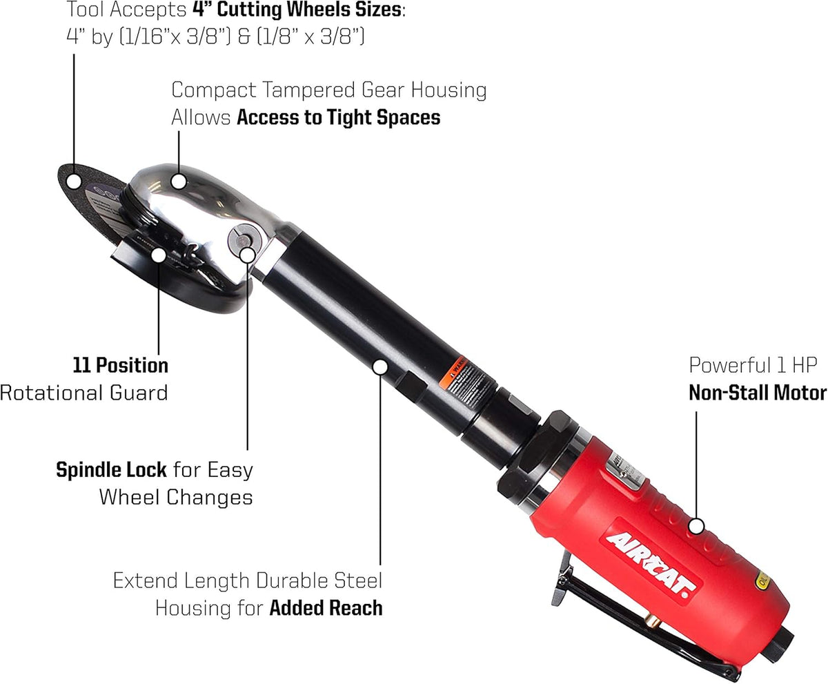 1.0 HP 4-Inch Extended Cut-Off Tool with Spindle Lock 14,000 RPM O27457