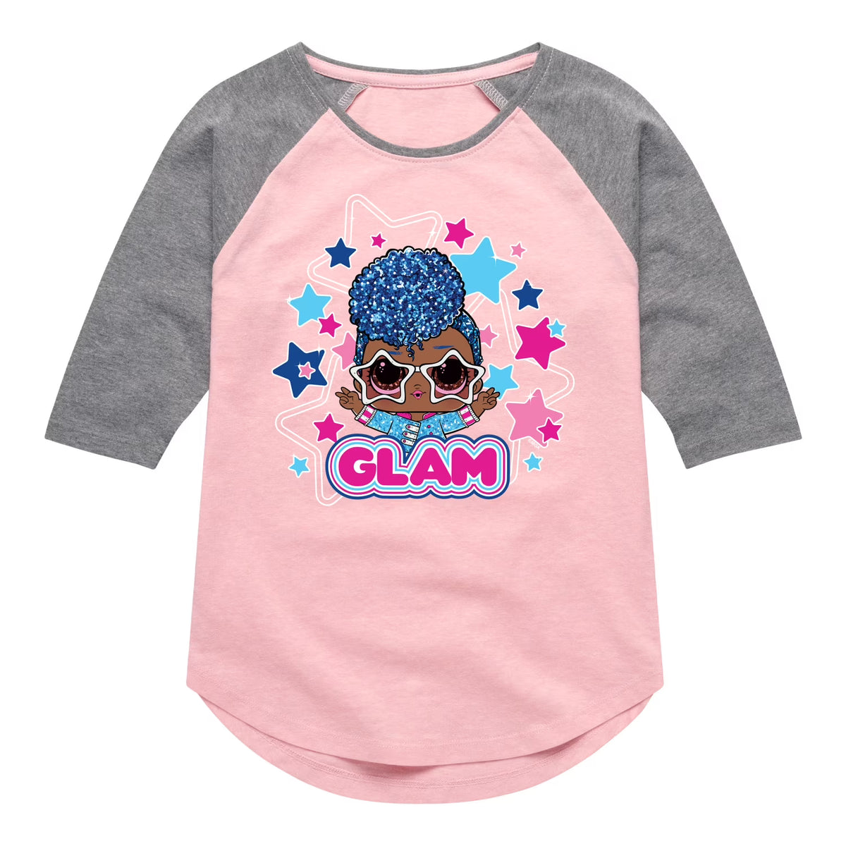 Toddler & Youth Girls Raglan Graphic T-Shirt I664358