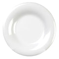 White 7 5/8x22 Wide Rim Plate, Melamine, Pack of 6 N70748