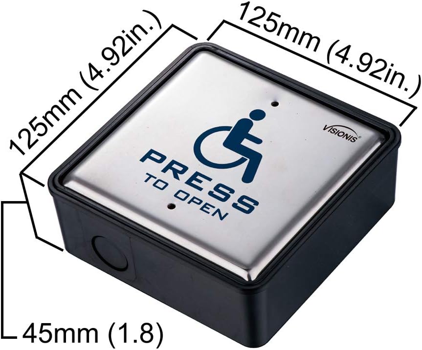 Slim Electric Automatic Door Opener with Built-in Receiver and 2 Wireless Remotes P74242