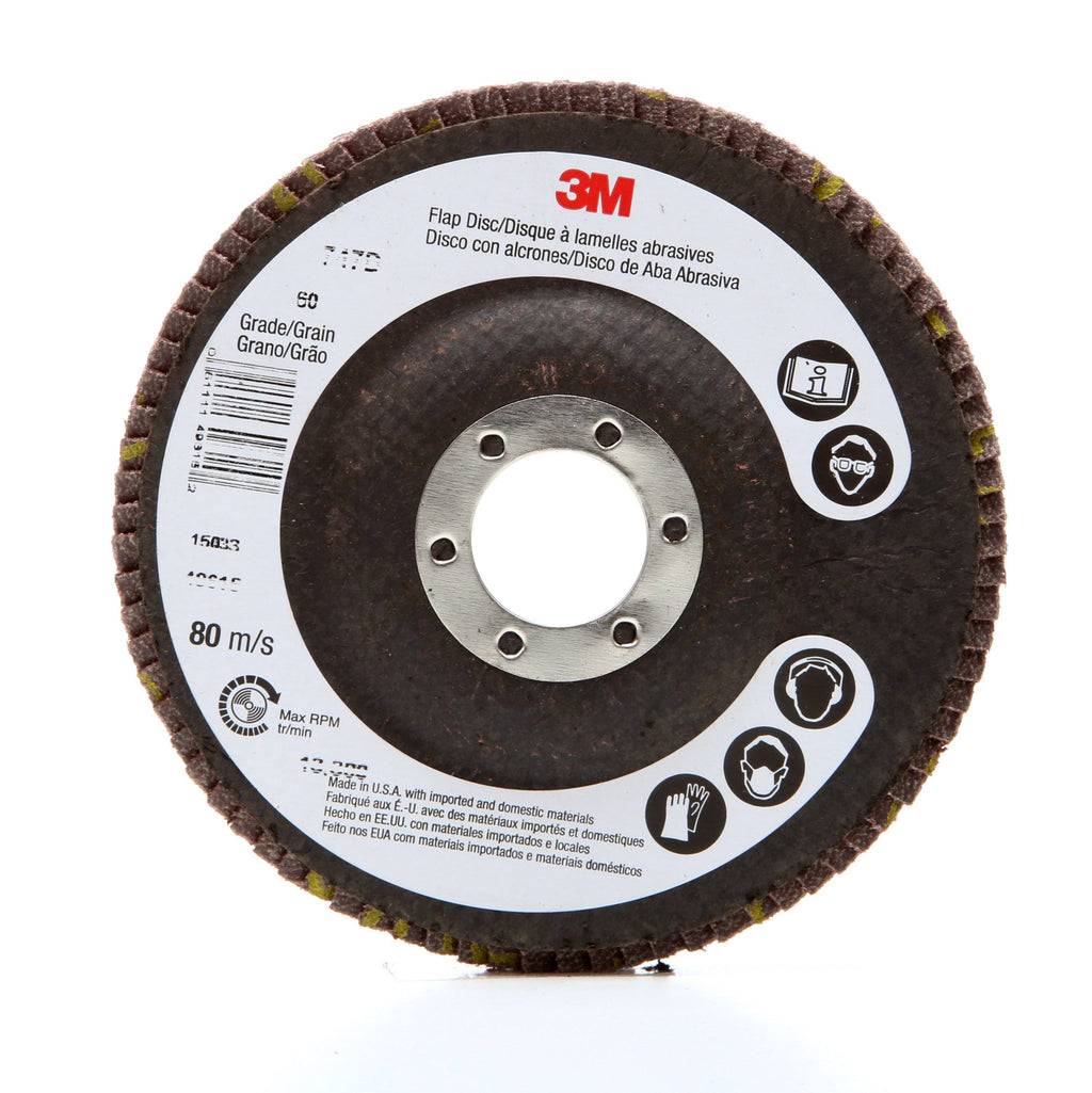 4-1/2 in x 5/8-11 Internal 60 X-weight Flap Disc, 10 per Case V3722