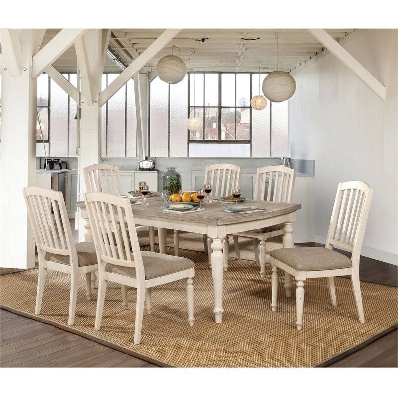 Antique White Wood Side Chair (Set of 2) E280