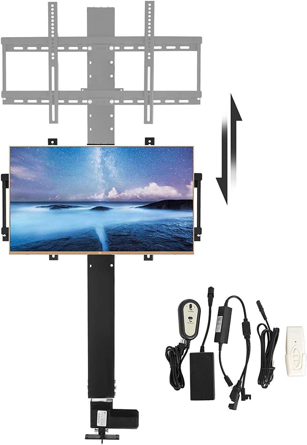Motorized TV Lift Mount Bracket with Remote Controller B374596