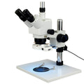 Trinocular Zoom Stereo Microscope with 0.5X Auxiliary Lens and 56 LED Ring Light B24133