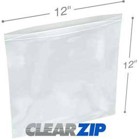 ClearZip Lock Bags 12 x 12 in. Case of 1000 O1443