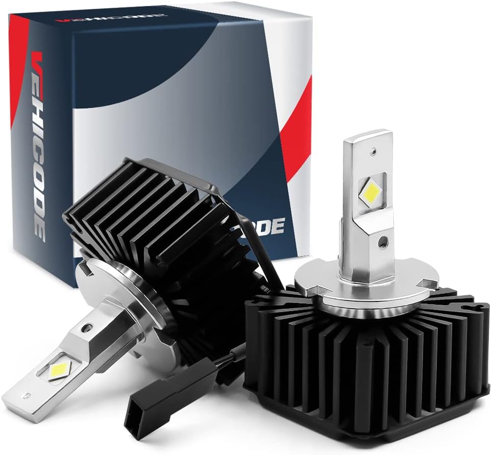 D8S LED Headlight Bulb Conversion Kit, 50W 7600Lms 6000K White, 2 Pack I3082
