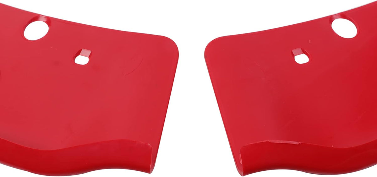 Red Front Bumper Lip Splitter Protector Pack of 2 W698