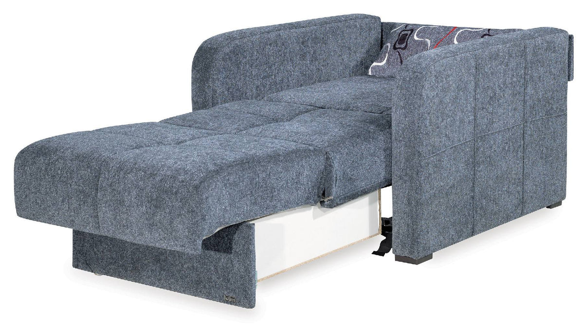 Gray Chenille Sleeper Chair A8430