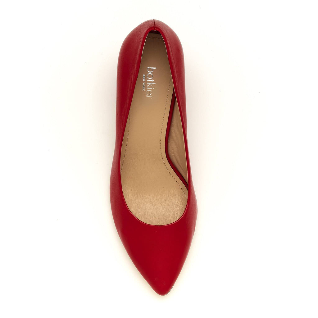 Tomato Leather Pump Q634
