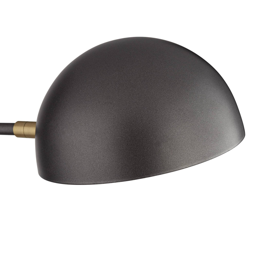 Industrial Swing Arm Wall Lamp Gunmetal Brass Plug-In Light Fixture Adjustable N868405
