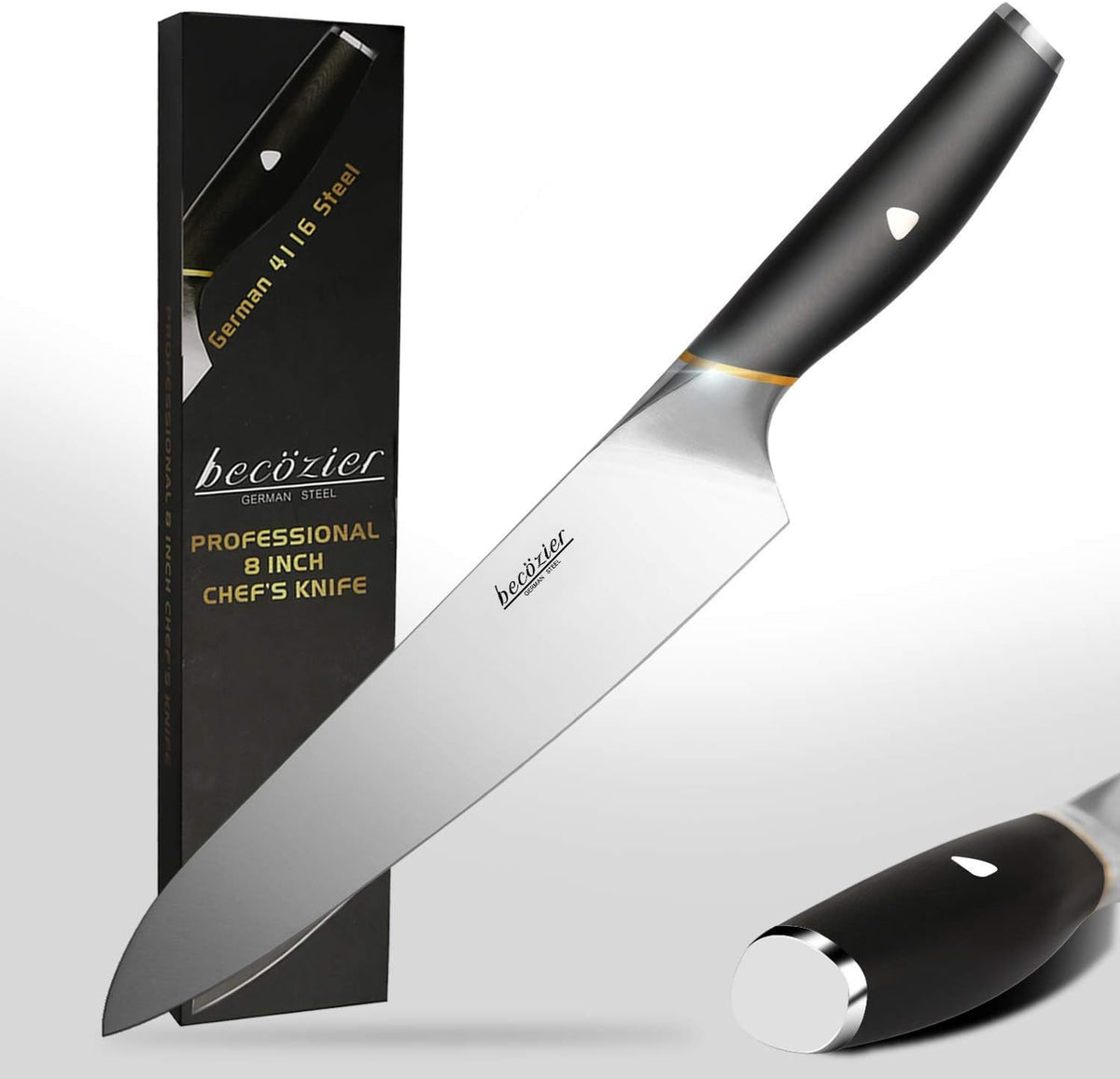 8 inch German High Carbon Stainless Steel Chef Knife B913724