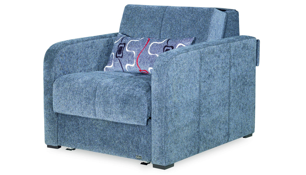 Gray Chenille Sleeper Chair A8430